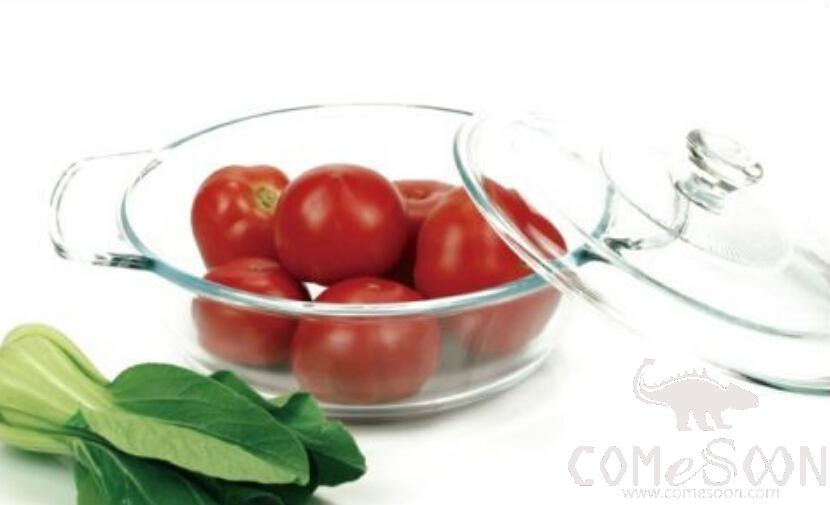 1.0L Round Tempered Glass Pot