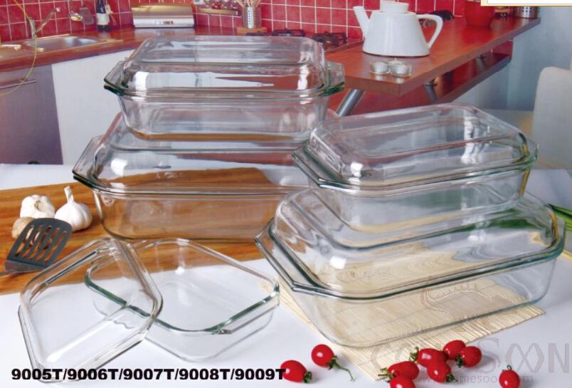 1.35L Rectangular Glass Pot