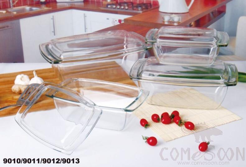 3.8L Rectangular Glass Pot