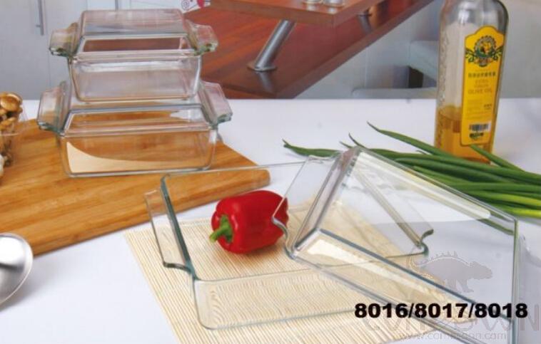 1.0 Liter Square Tempered Glass Pot