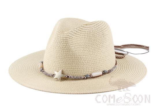 Straw Hat Female T1-Beige
