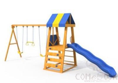Wood Playground-600*150*250cm ， Playground Castle