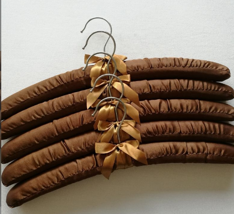 Silk Hanger,380*40mm , Satin Hanger