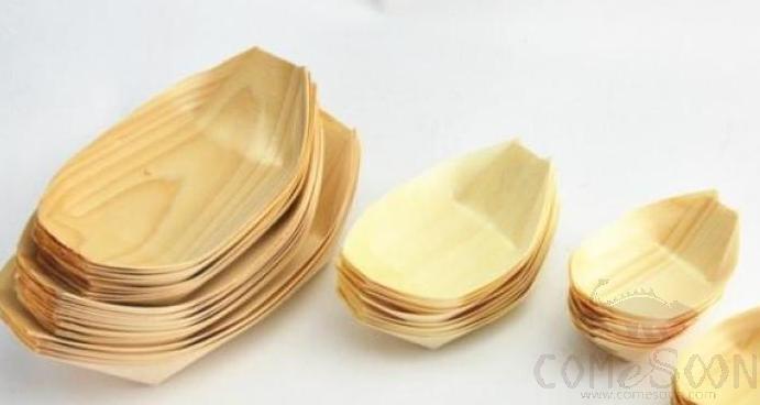 Disposable Wooden Boat 3&quot;