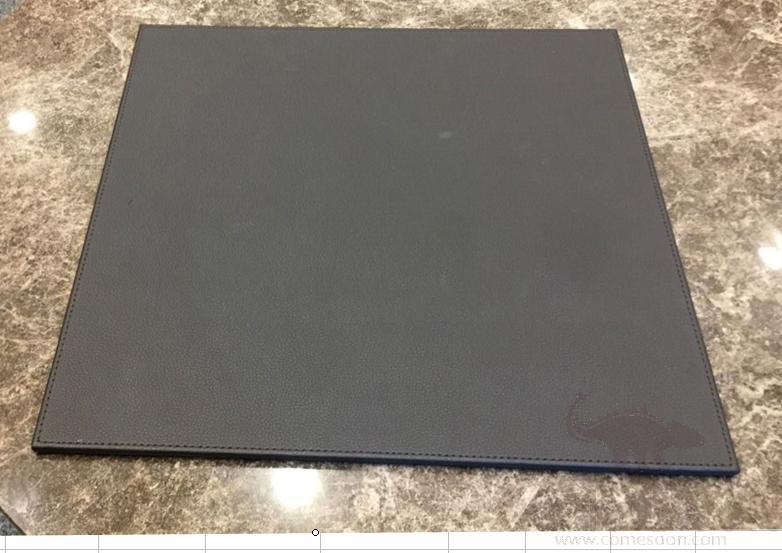 Desk Blotter,PU Leather,30*30*6 cm