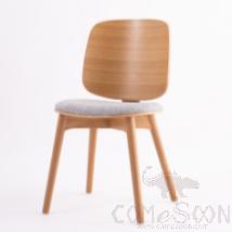 Chair，Ash Wood Frame + Birch Core Board With Walnut Veneer，475*535*841mm