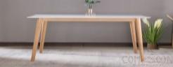 Table，Mdf With Natural White Oak Veneer + White Oak Frame，1200*750*895mm