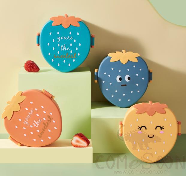 Strawberry Lunch Box,PP,16*16*8.5cm