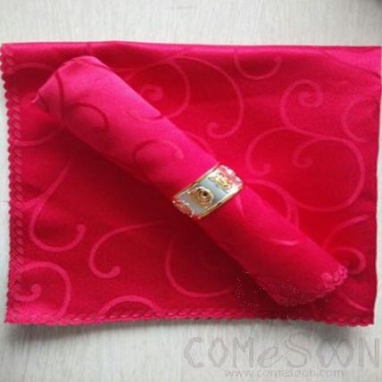 Napkin,48*48cm,Big red single tick