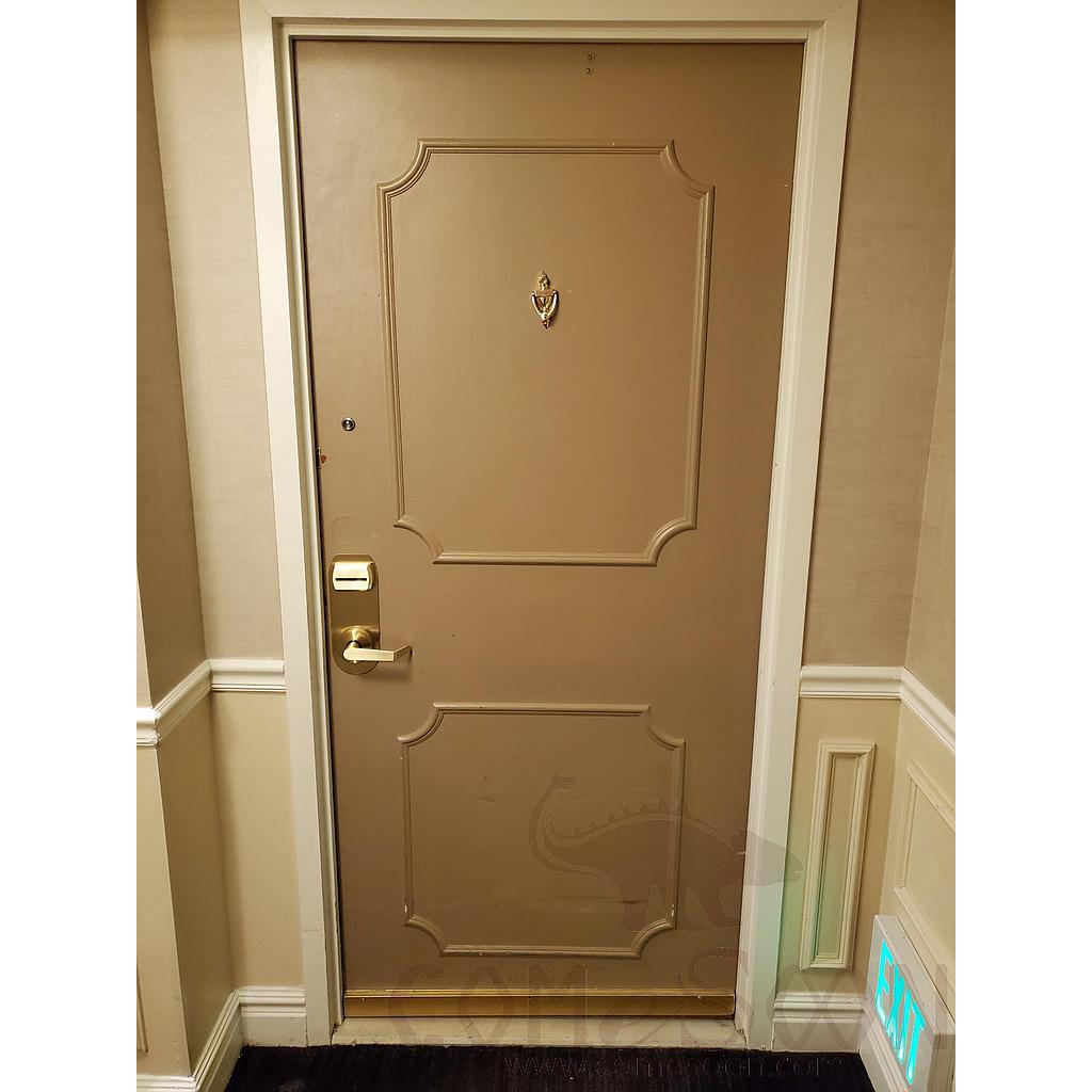 Solid Wood Door, W 914.4* H 2022.475 * T 101.6MM