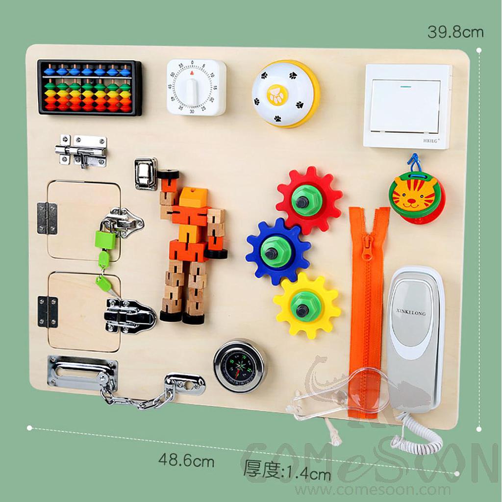 Life Theme Busy Board，39.8*48.6*1.4CM