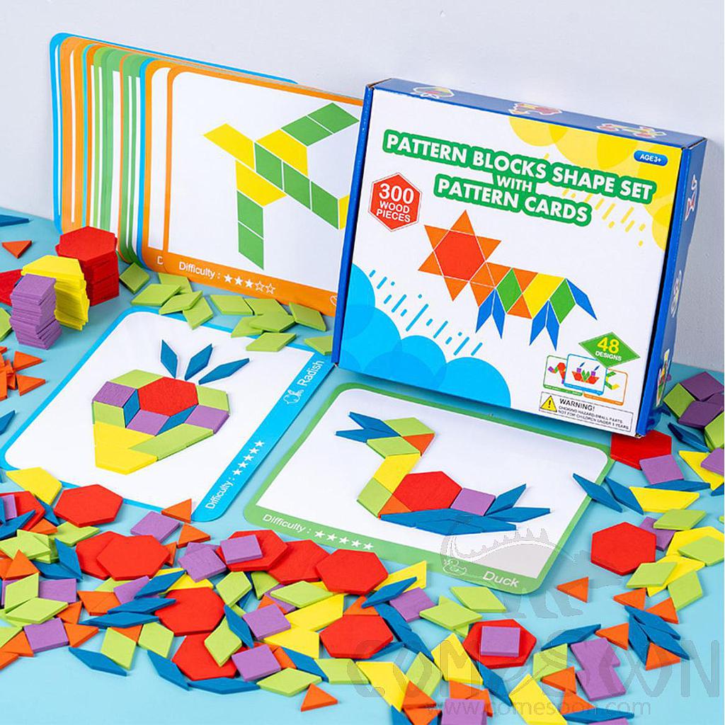 Tangram Puzzle，Wood