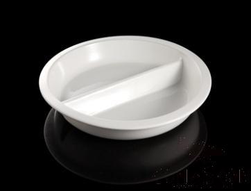 Small round buffet plate (straight compartment),33*33*6.5cm