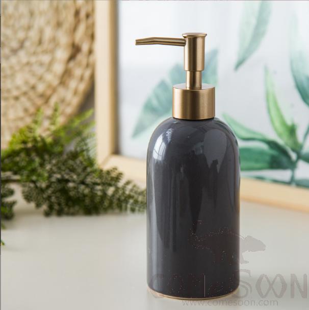 Bath Dispenser，Ceramic，7.2*7.2*20 cm