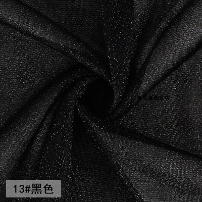 Black Glitter Fabric ,Chemical Fiber,Black,150CM（W）