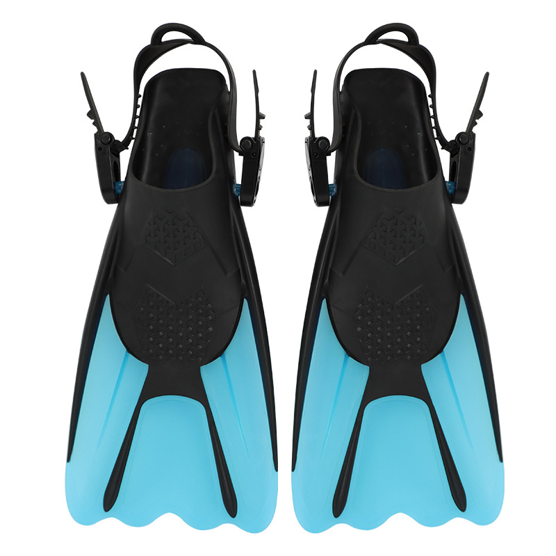 Adults' Flippers，Silicone，M，Blue