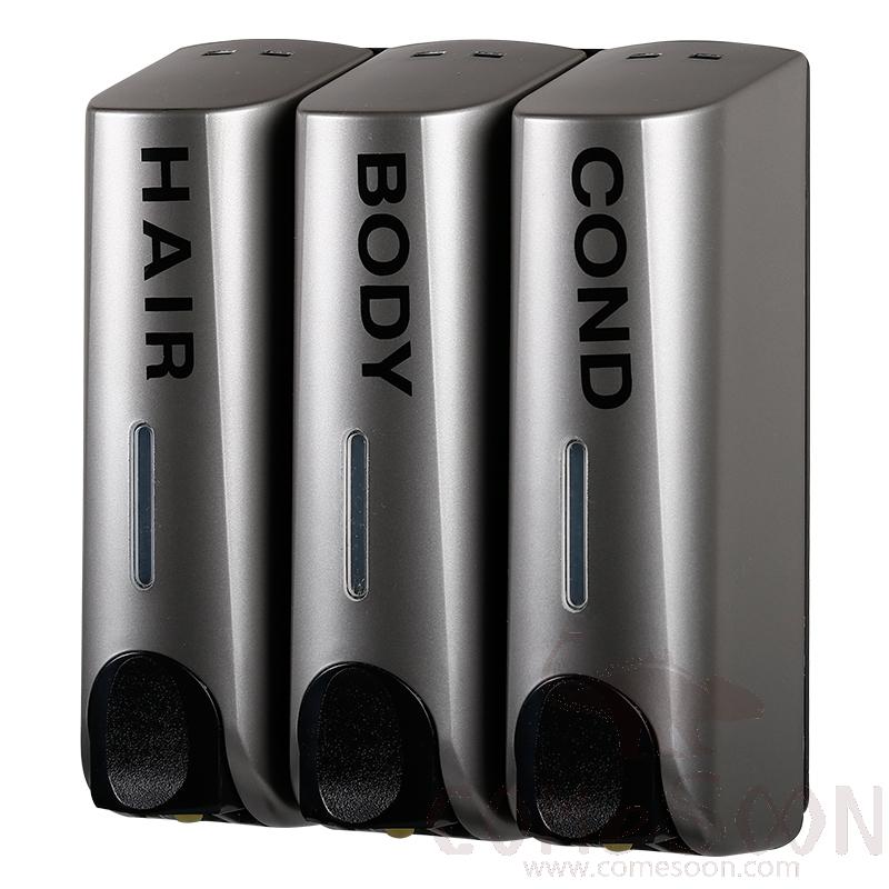 Triple
Soap Dispenser，L19.5*W7.5*H21.5CM，MOQ5000