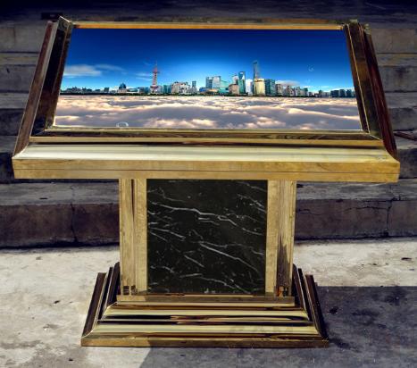 Guide table, SS201(Titanium Plated),120*90*106CM