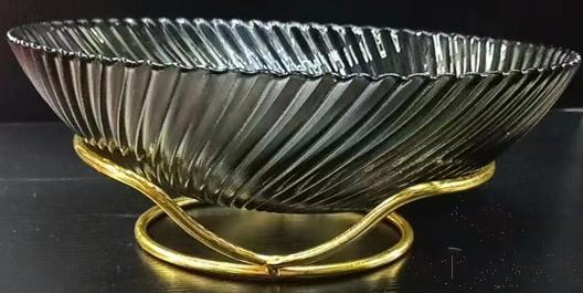 28CM net red plate large tracing gold (gray)