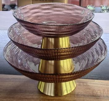 27.5CM noble family large fruit plate (purple)
