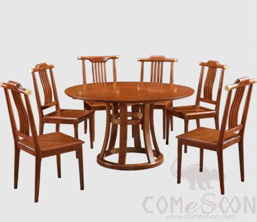 Round Dining Table, Rubber Wood, D130*H73Cm
