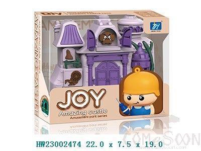 DIY Assembly Castle,22*7.5*19cm