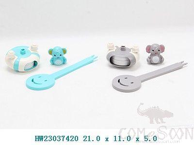 Swimming Ring Baby Elephant Faucet,21*11*5cm