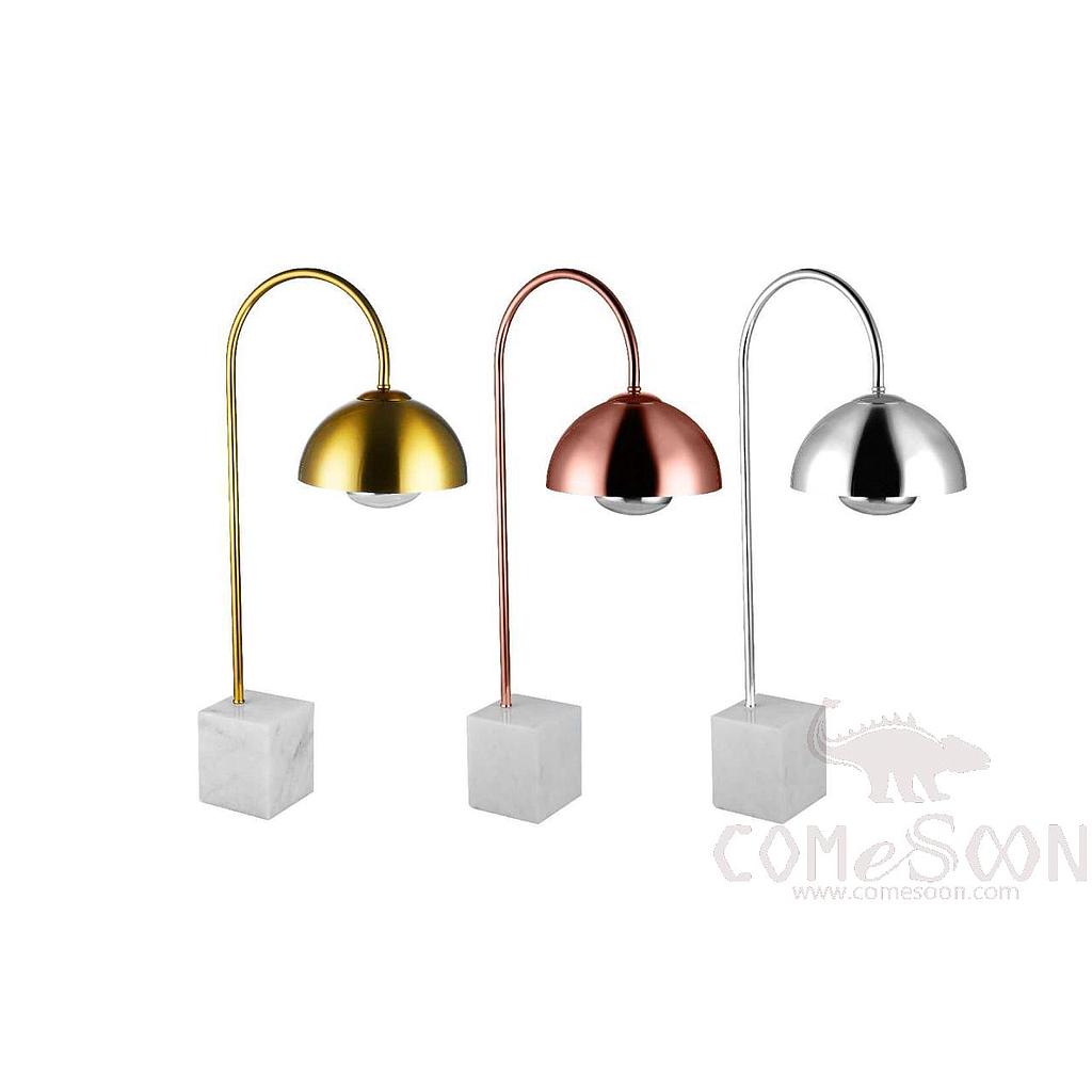 Small Square Rose Gold Marble Tabletop Heat Lamp,270*645mm,250W