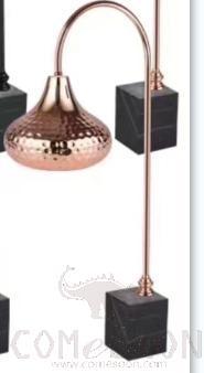 Small Square Rose Gold Marble Tabletop Heat Lamp,270*645mm,250W