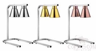 Double Head U-Shape Square Tube Gold Heat Lamp,500*300*700mm,500W