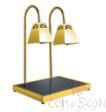 Double Head Deluxe All-Steel Gold Marble Warming Table,600*450*770mm,550W