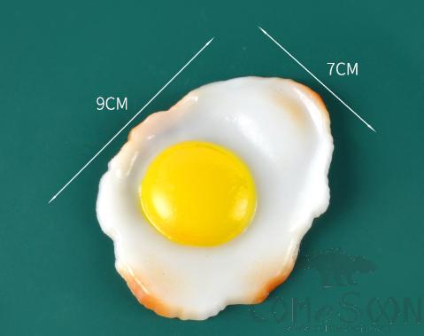Simulation Tableware Model--Egg,PVC,9*7cm