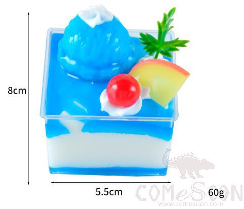 Simulated Cake Ornament,PU,8*5.5cm