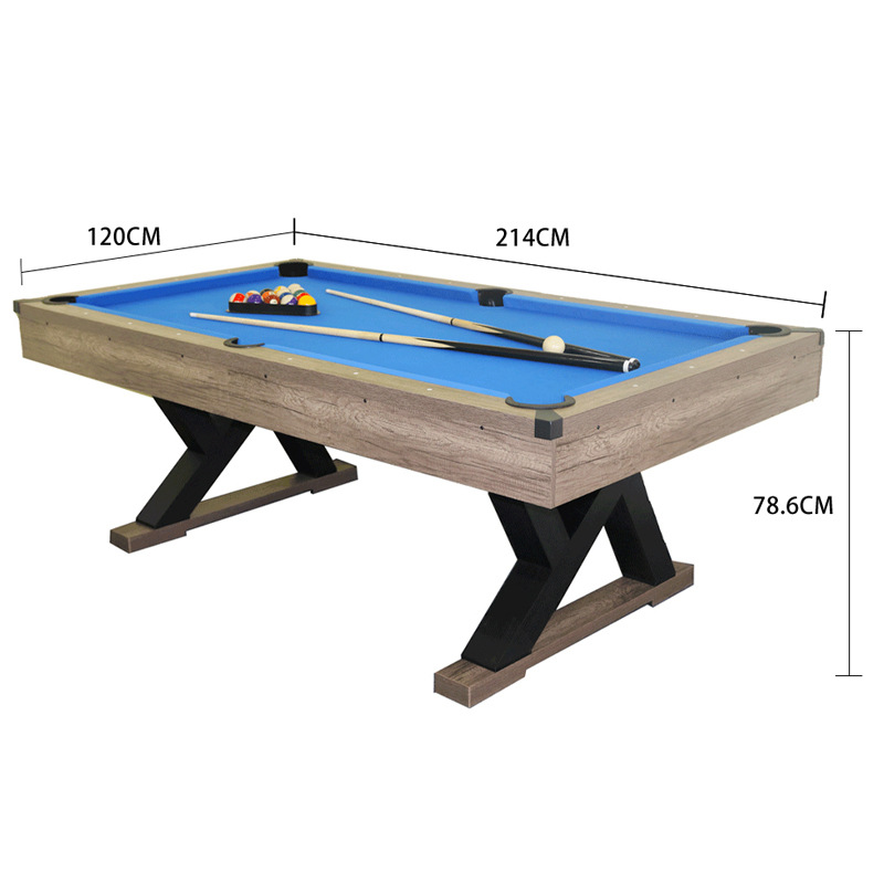 Billiard Table，MDF，214*120*78.6cm，Blue，Only For Indoor Use