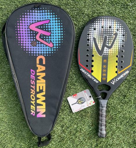 Beach Tennis Racket Yellow, 27,3*23,3cm