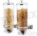 Wall-mounted cereal dispenser, double, 4Ltr*2