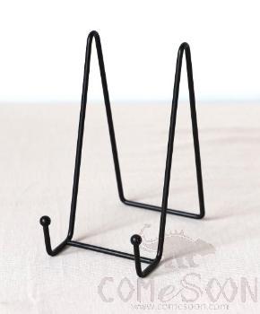 Black Large N-Shaped Iron Mobile Phone Holder, 11.8 * 7.6 * 15.5cm, Iron