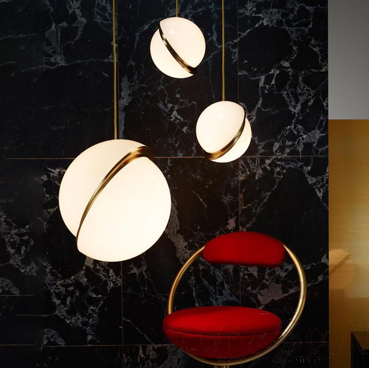 Small Pendant Light, Iron + Acrylic, 30Cm