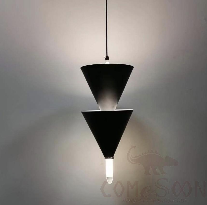 Small Chandelier, Iron + Acrylic, Two Heads - Diameter 170 * Height 400Mm + Hanging Wire 1.5 Meters Adjustable