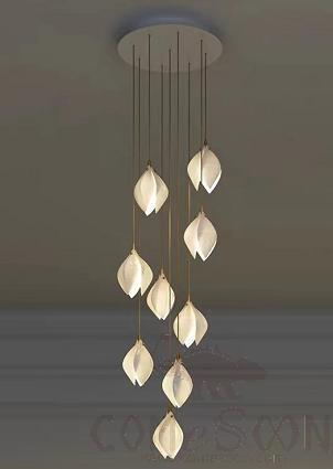 Small Chandelier, Iron+Ceramic, D130*H220Mm