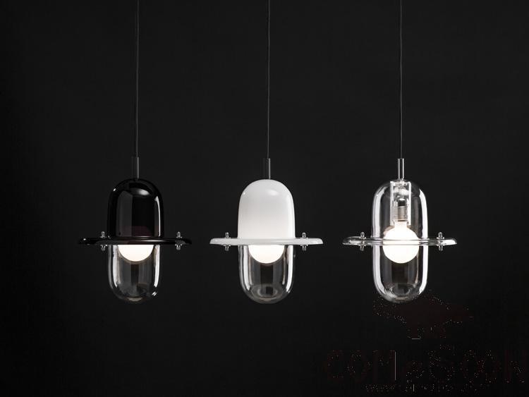 Small Pendant Light, Metal + Glass, D240*H250Mm