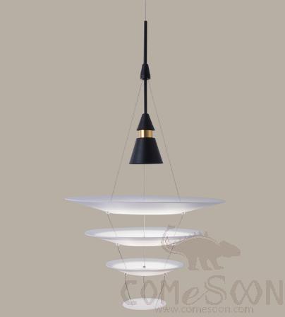 Small Pendant Light, Iron+Acrylic, Ø450*H800Mm(450+330+216+120)Mm