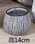 Flowerpot, Cement, 19*19*14Cm