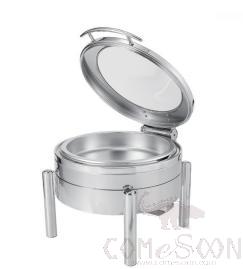 38cm Round Glass Lid Vision Chafing dish, 6L, L440*W540*H360mm