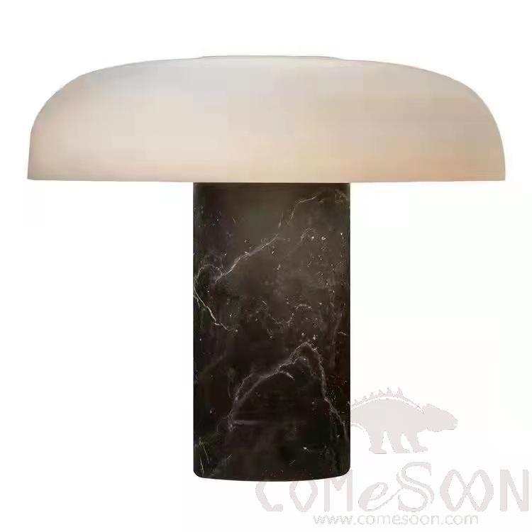 Table Lamp, Marble+Glass, 380*360Mm
