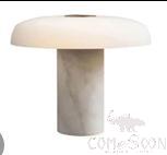 Table Lamp, Marble + Glass, 360*380Mm
