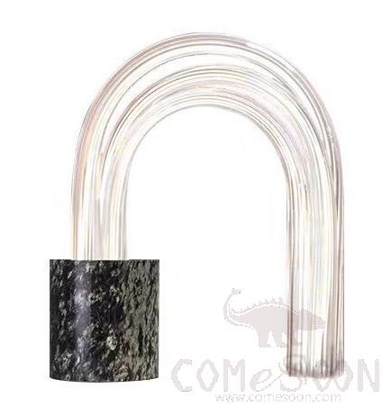 Table Lamp, Marble+Glass, 350*390Mm