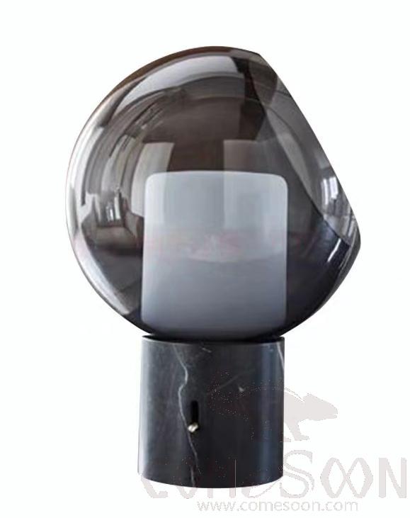Table Lamp, Glass+Marble, Ø250*350Mm