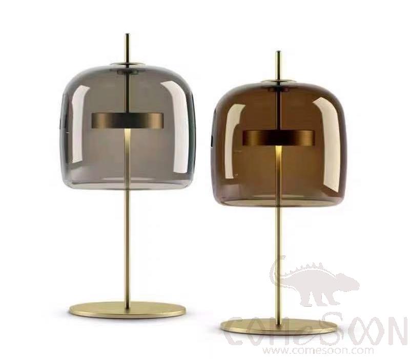 Table Lamp, Glass+Iron, 23*560Mm