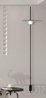 Rocker Wall Lamp, Lacquered Hardware + Glass, Ф250*1400Mm